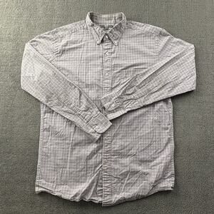 Uniqlo Shirt Adult Large Check Button Up Long Sleeve Casual Preppy Men's
